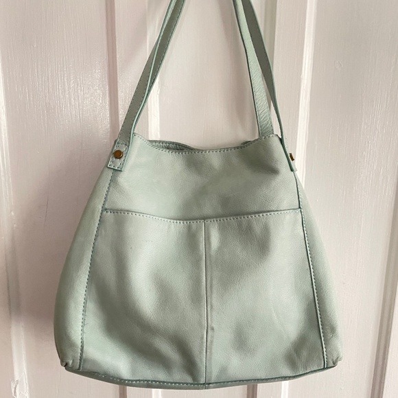 American Leather Co. Misty Pale Green Shoulder Bag - Picture 5 of 12